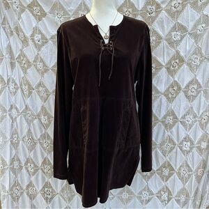 Y2K Brown Long Sleeve Mini Dress / Transit Par Such